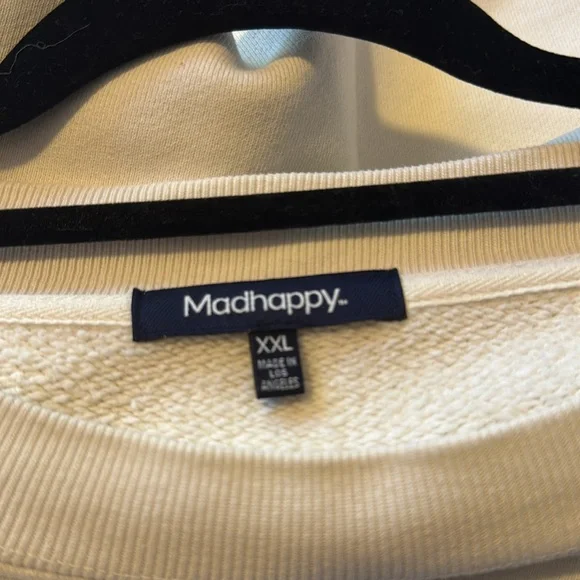 Mad happy crew neck pullover white - Picture 8 of 8